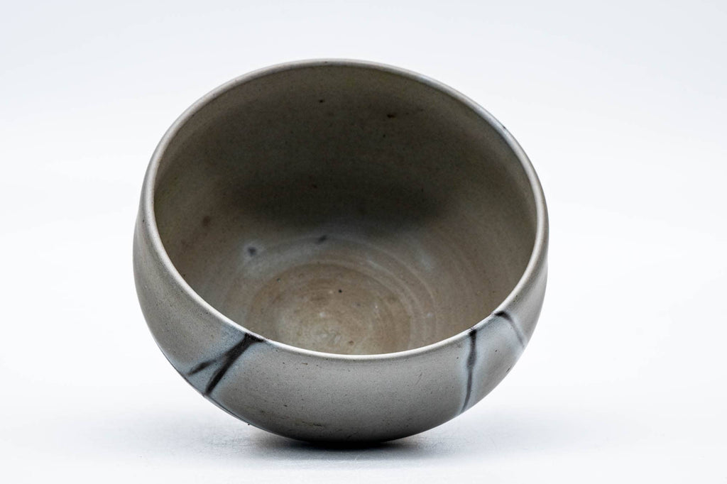 Japanese Matcha Bowl - Grey Hidasuki Bizen-yaki Chawan 木村興楽園 - Kimura Tourakuen - 150ml