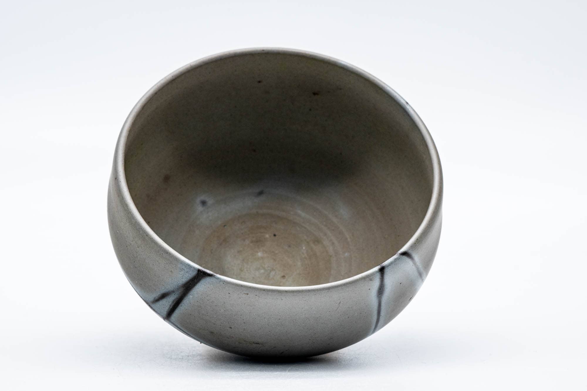 Japanese Matcha Bowl - Grey Hidasuki Bizen-yaki Chawan 木村興楽園 - Kimura Tourakuen - 150ml