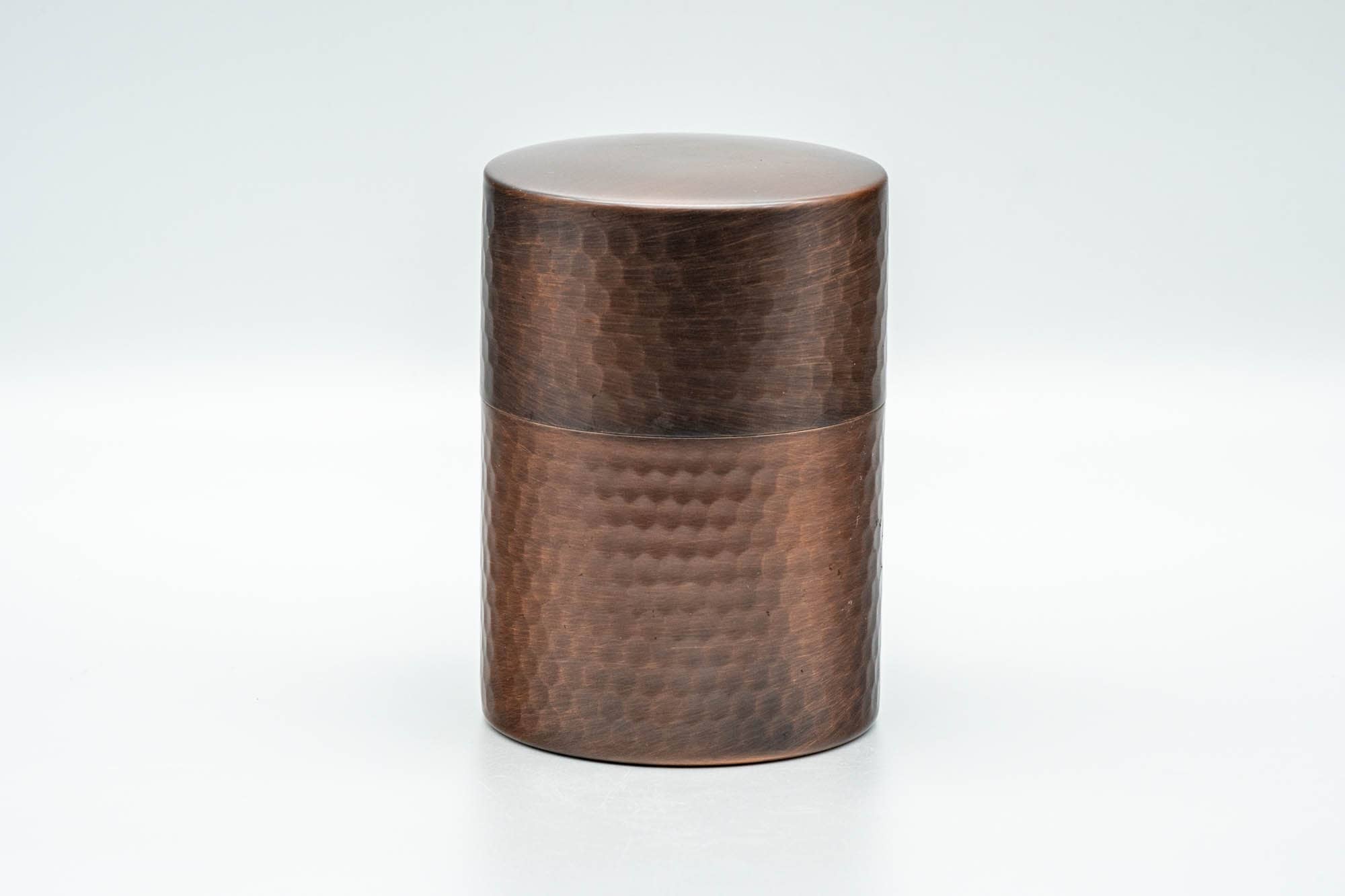 Japanese Chazutsu - 瑞正 Copper Hammered Tea Canister - 250ml