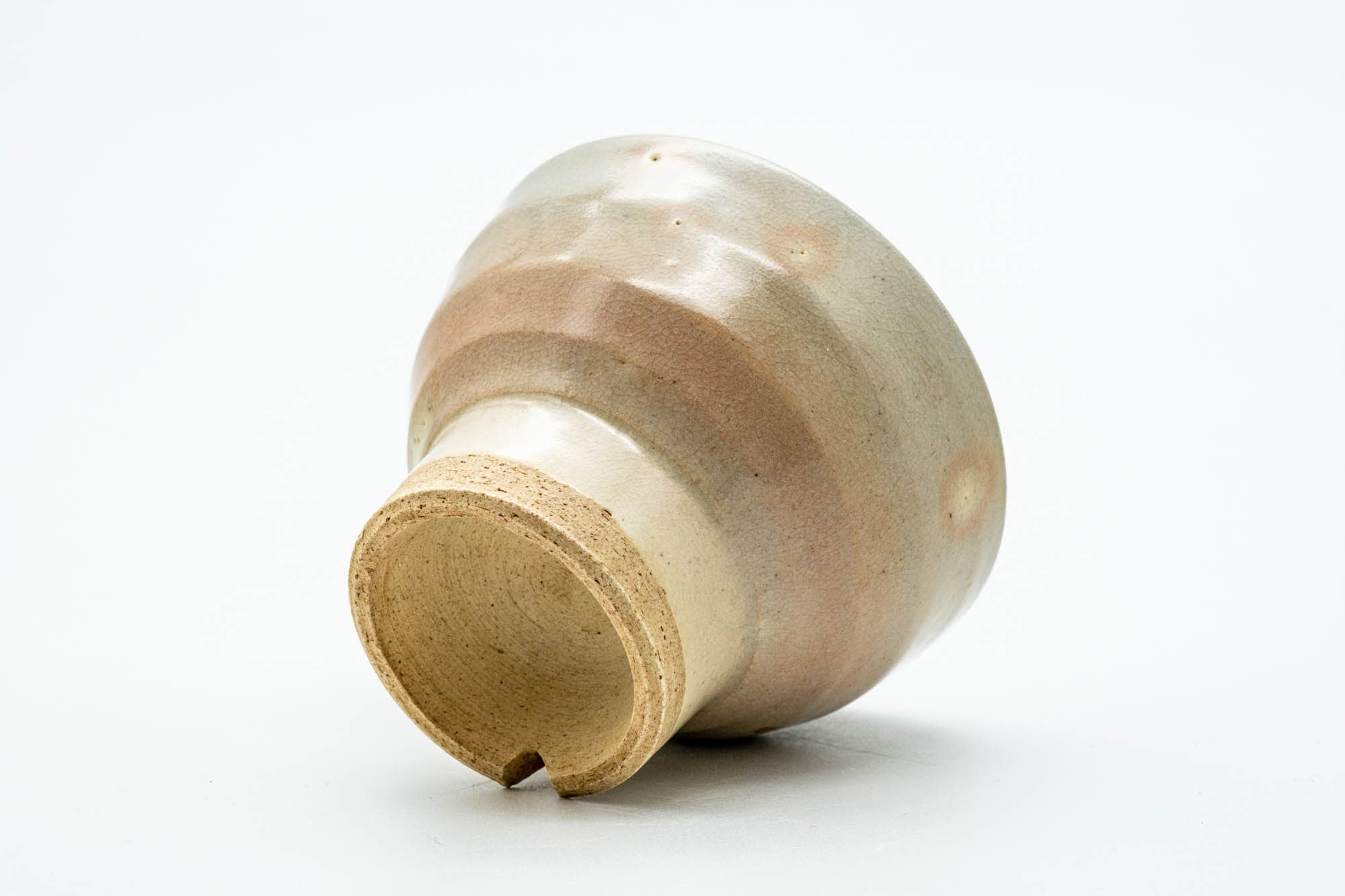Japanese Teacup - Beige Gohonte Weathered Hagi-yaki Yunomi - 150ml