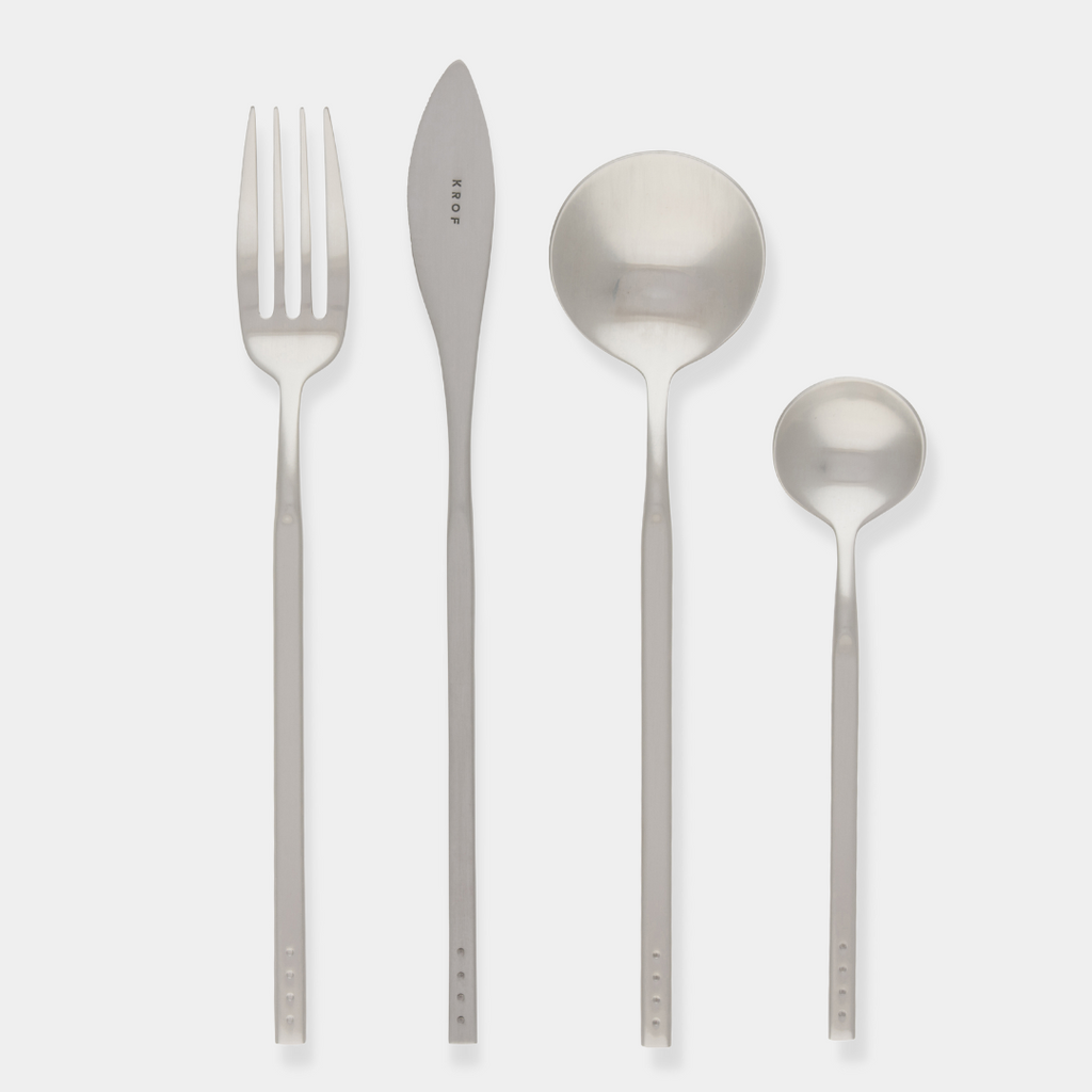 Brushed Silver — 8pc Cutlery Gift Set