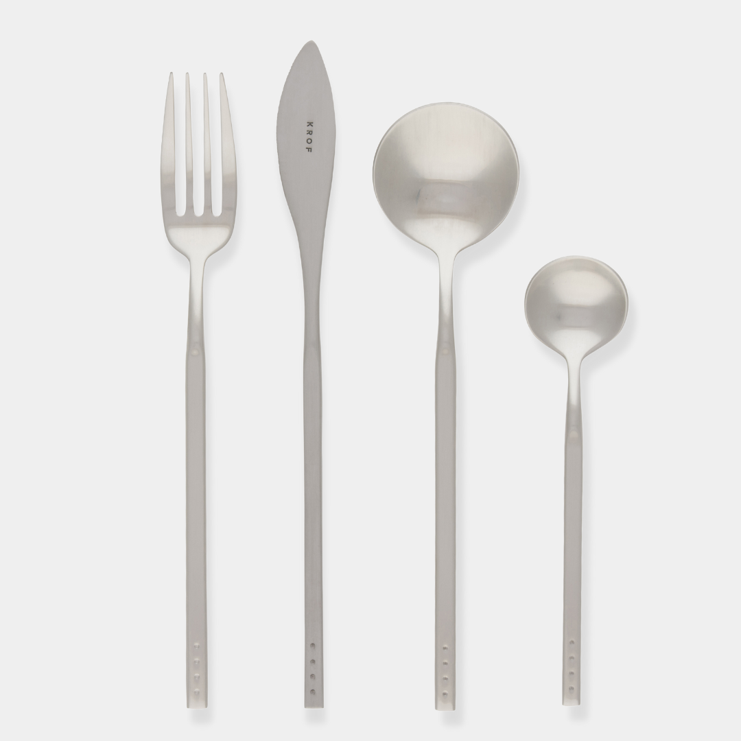 Brushed Silver — 8pc Cutlery Gift Set