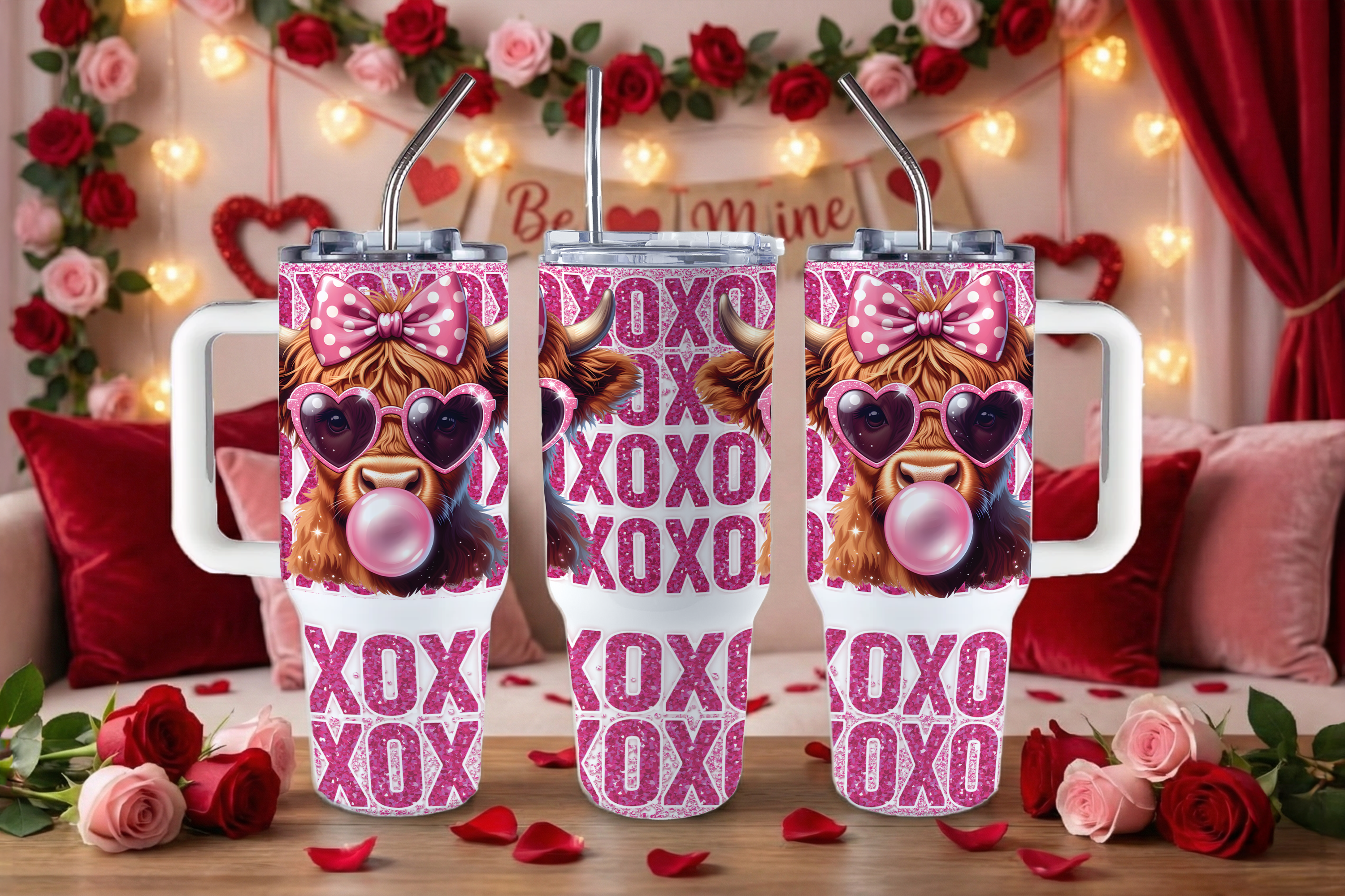 Assorted Ready to Press Sublimation Tumbler Prints (12 Pack) - Xoxo Collection