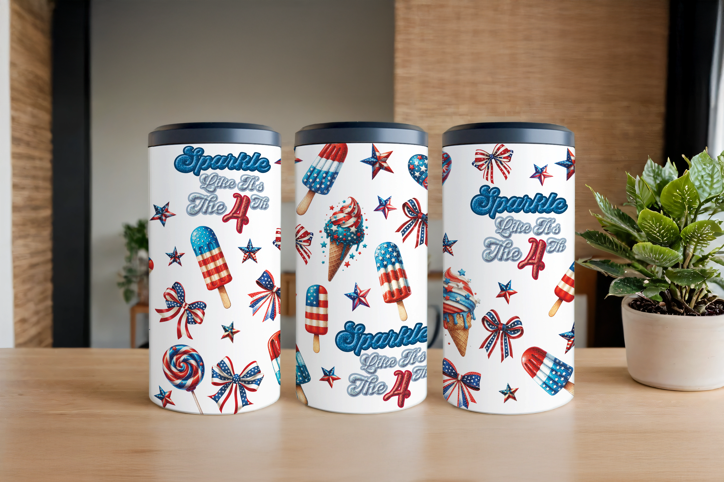 Digital Sublimation Designs - Fourth of July Tumbler Wraps
