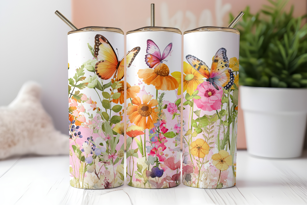 Assorted Ready to Press Sublimation Tumbler Prints (12 Pack) - Spring Bloom