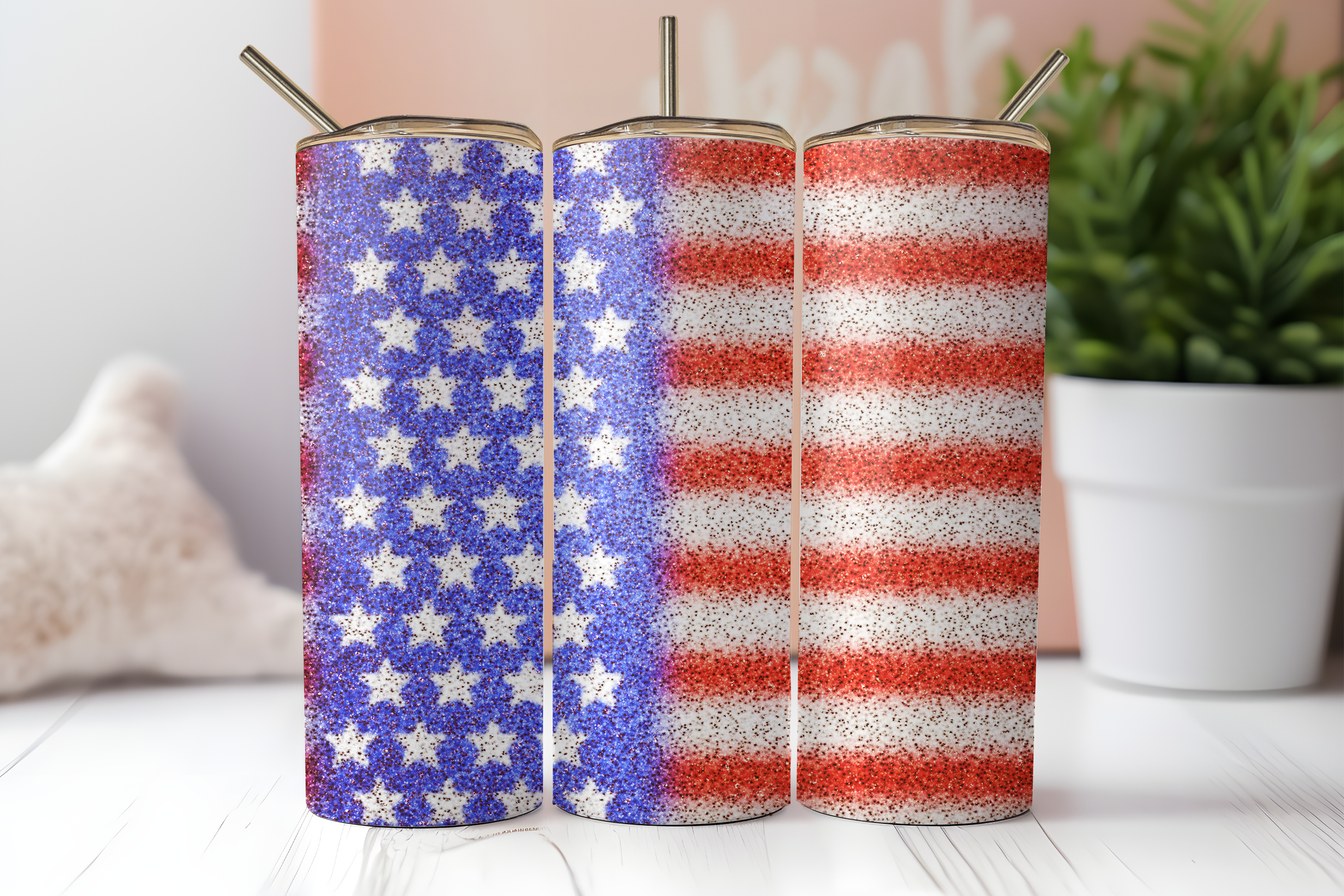 Digital Sublimation Designs - Fourth of July Tumbler Wraps