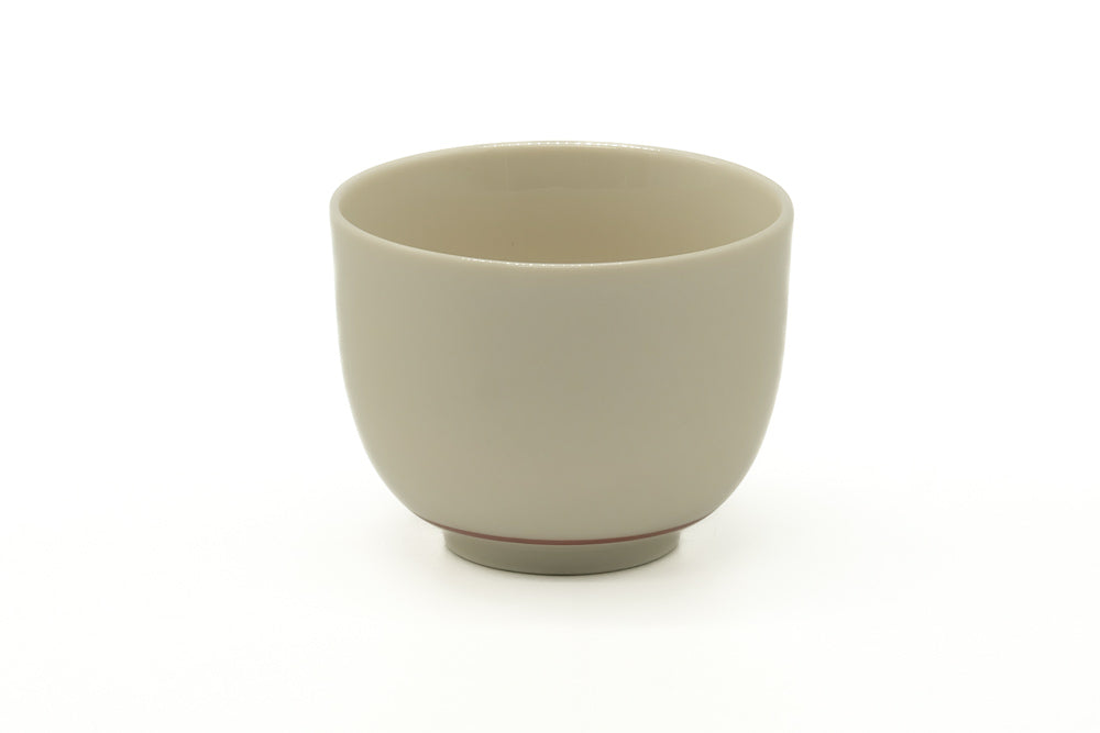Japanese Teacup - Red Floral Kutani-yaki Yunomi - 140ml