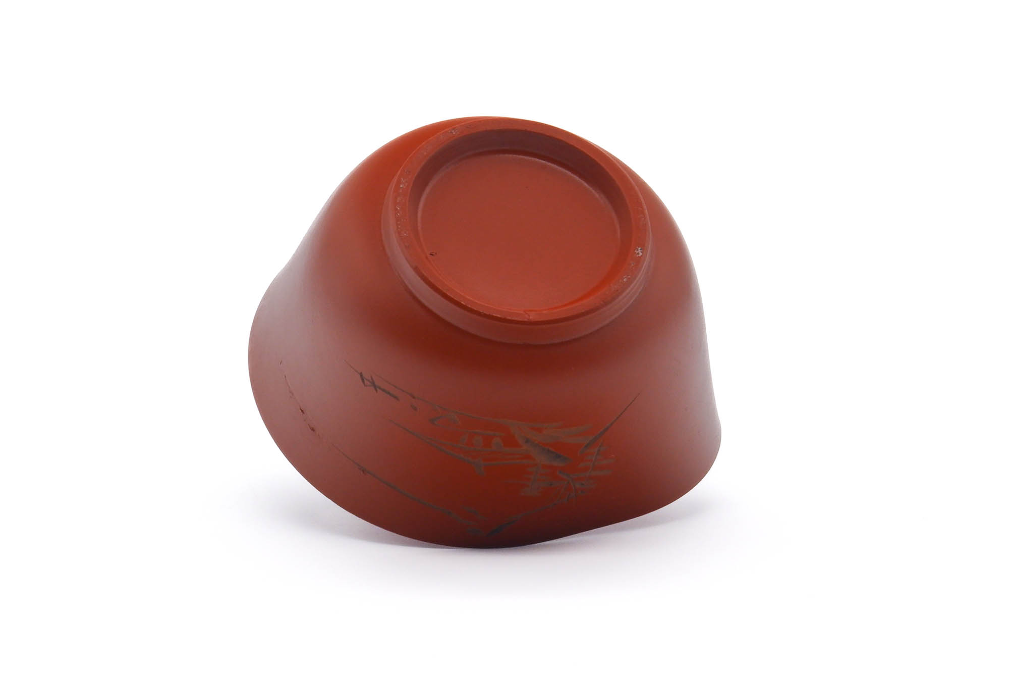 Japanese Katakuchi - Mountainous Red Shudei Tokoname-yaki Water Cooler - 120ml