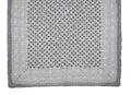 Hand Block Print Cotton Quilt and Bed Spread, Gray