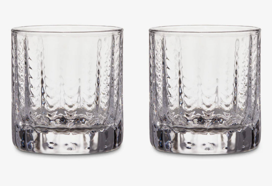Simon Pearce Greenwich Lowball Glass in a gift box - Set of 2