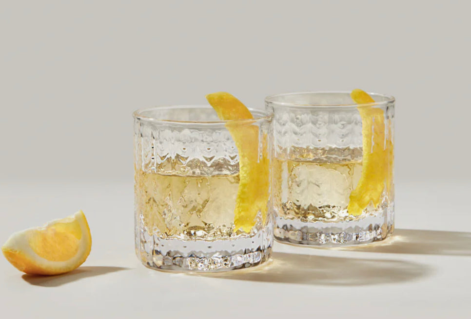 Simon Pearce Greenwich Lowball Glass in a gift box - Set of 2