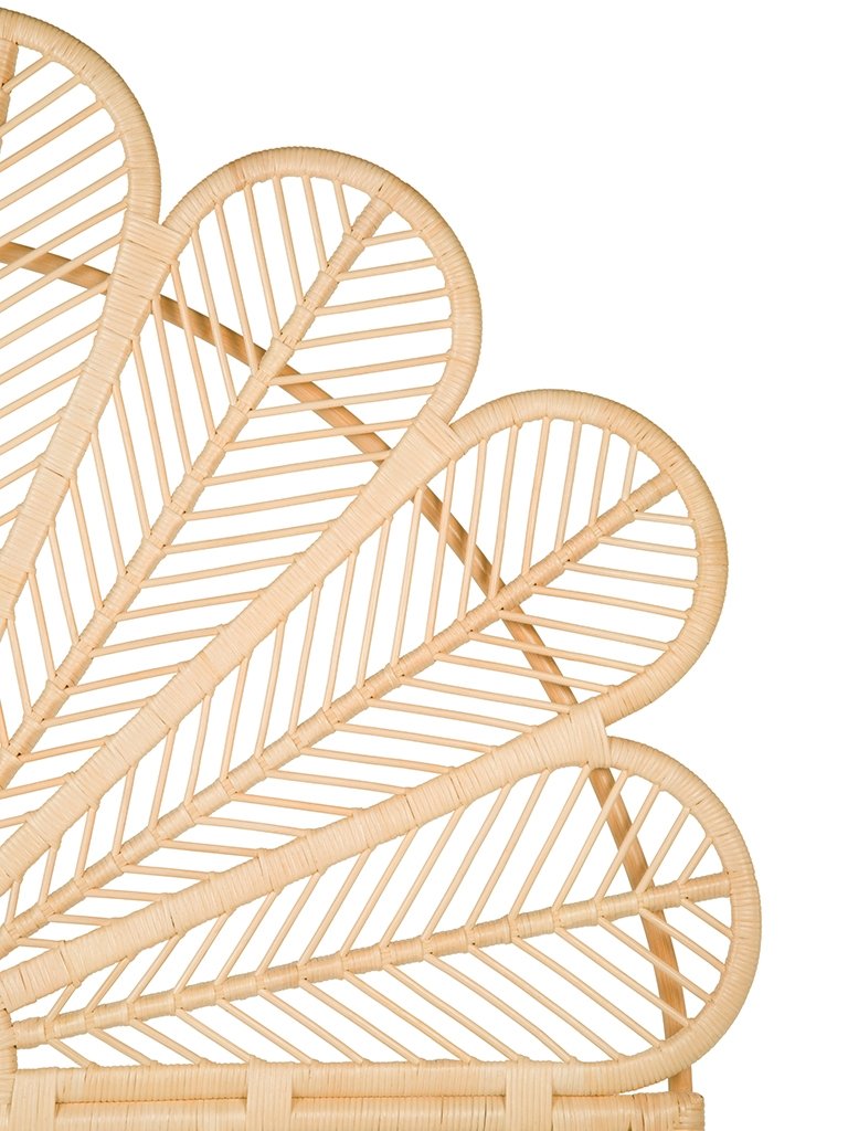 Rattan Petal Headboard,  Natural