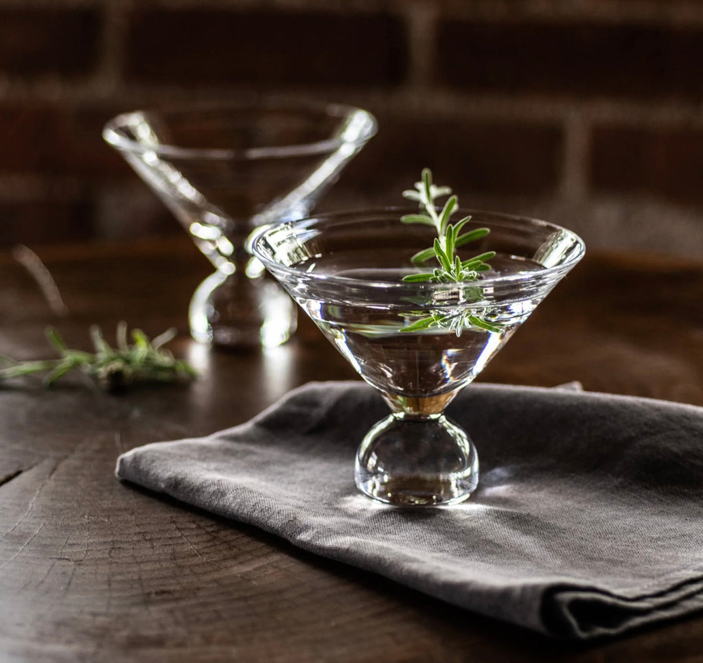 Simon Pearce  Benson Martini Set of 2 in Gift Box