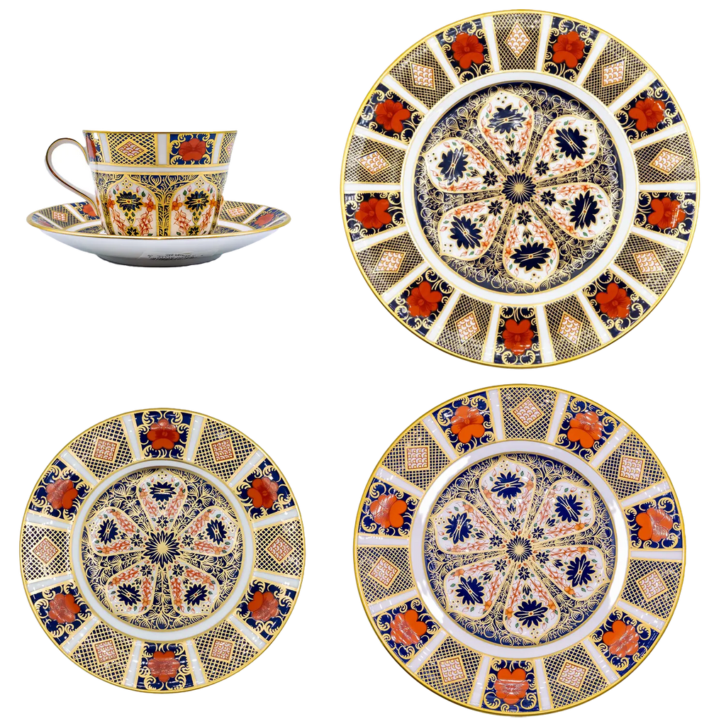 Royal Crown Derby Imari 1128 30pc Dinner Set (1) - 1st Quality