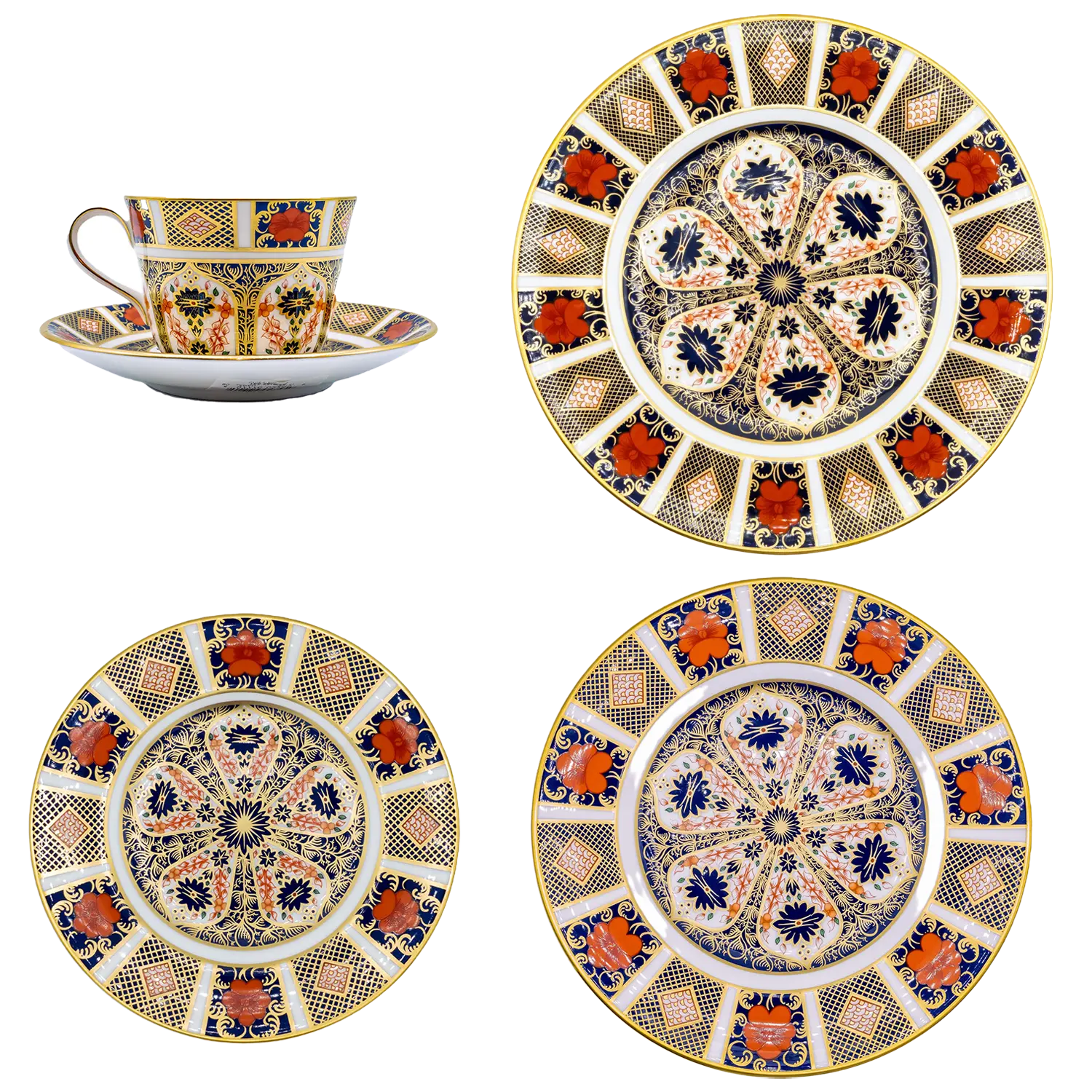 Royal Crown Derby Imari 1128 30pc Dinner Set (1) - 1st Quality