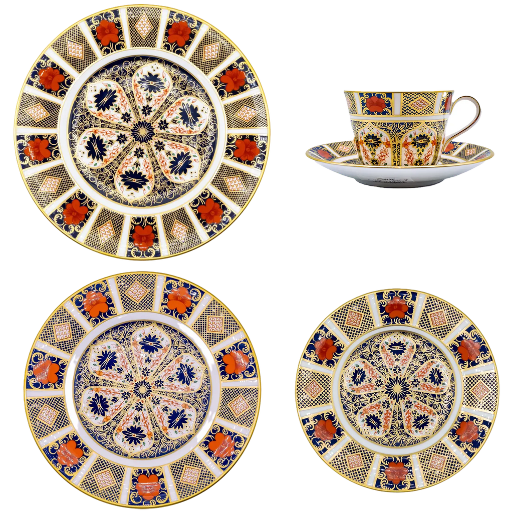Royal Crown Derby Imari 1128 20pc Dinner Set Bone China Tableware 1st Quality