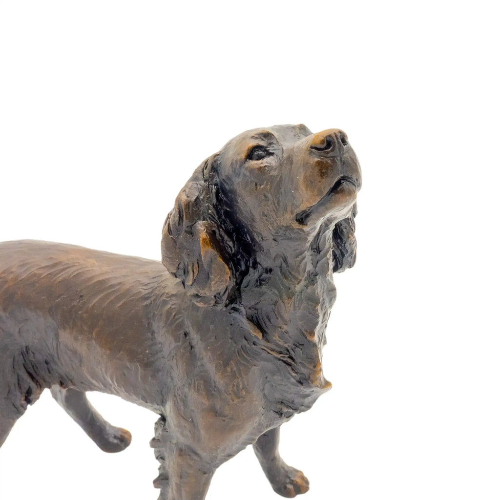 Richard Cooper Bronze Medium Springer Spaniel Figurine Dog Sculpture