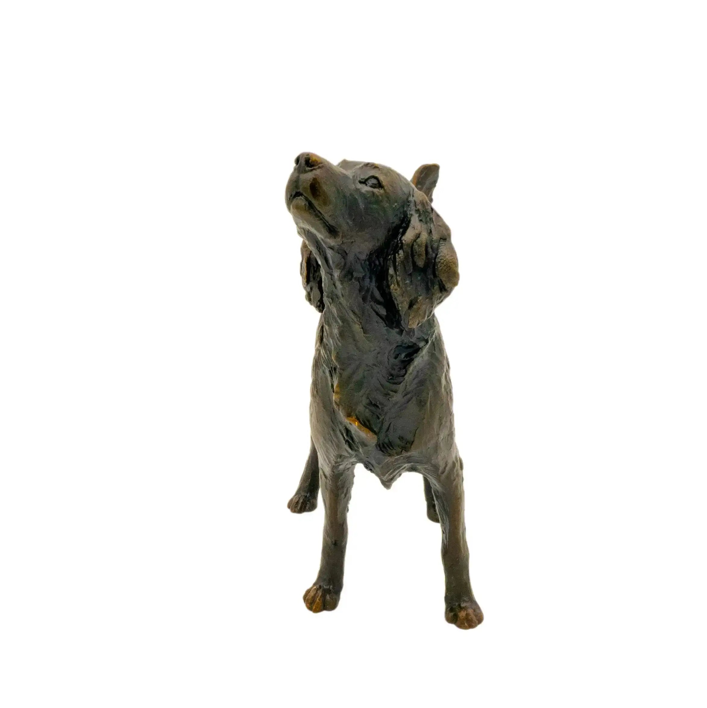Richard Cooper Bronze Medium Springer Spaniel Figurine Dog Sculpture