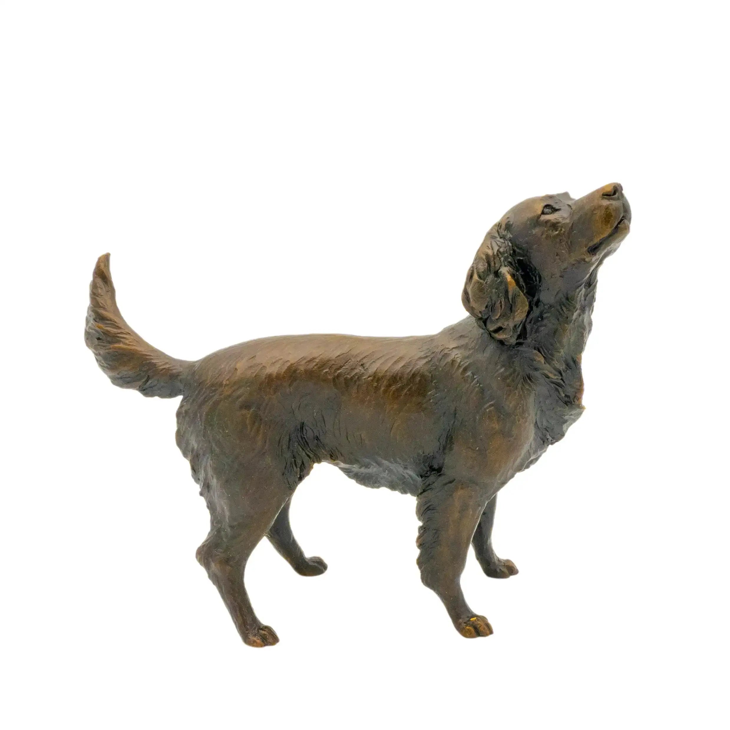 Richard Cooper Bronze Medium Springer Spaniel Figurine Dog Sculpture