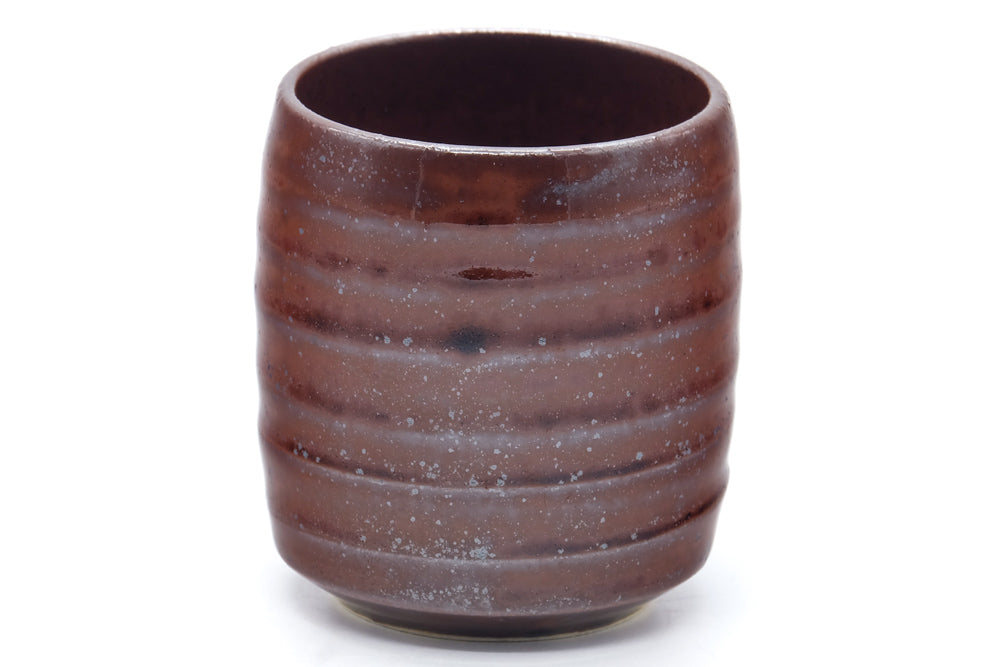 Japanese Teacup - Brown Shino Glazed Mino Yunomi - 100ml