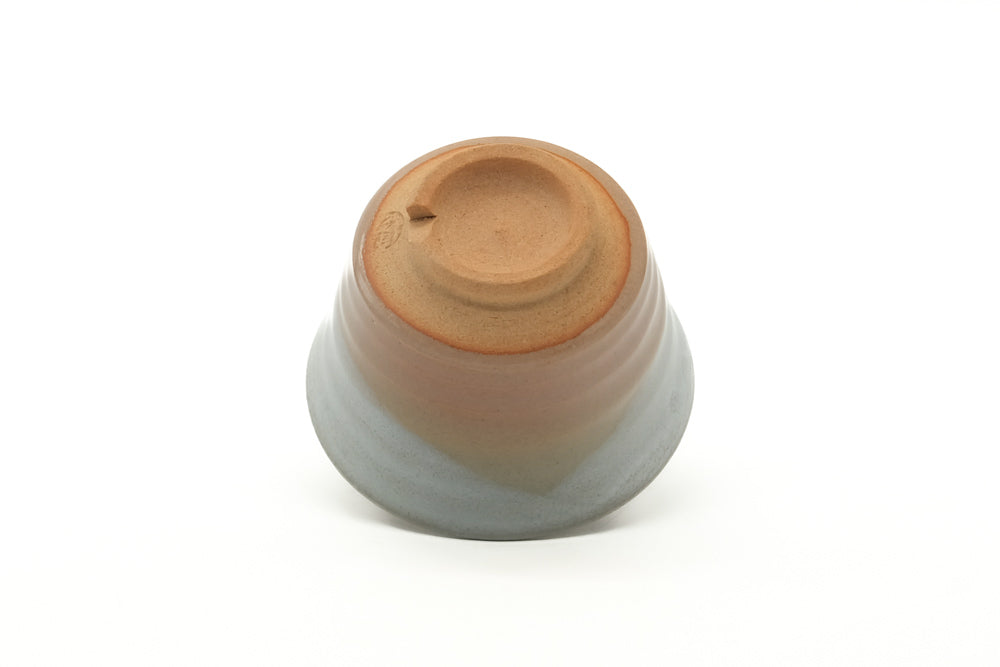 Japanese Teacup - Beige White Glazed Asagao Hagi Yunomi - 110ml