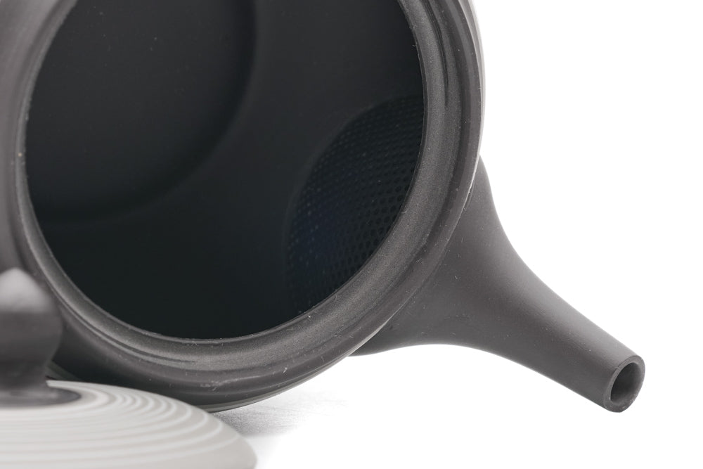 Grey Floral Tokoname Teapot - 320ml