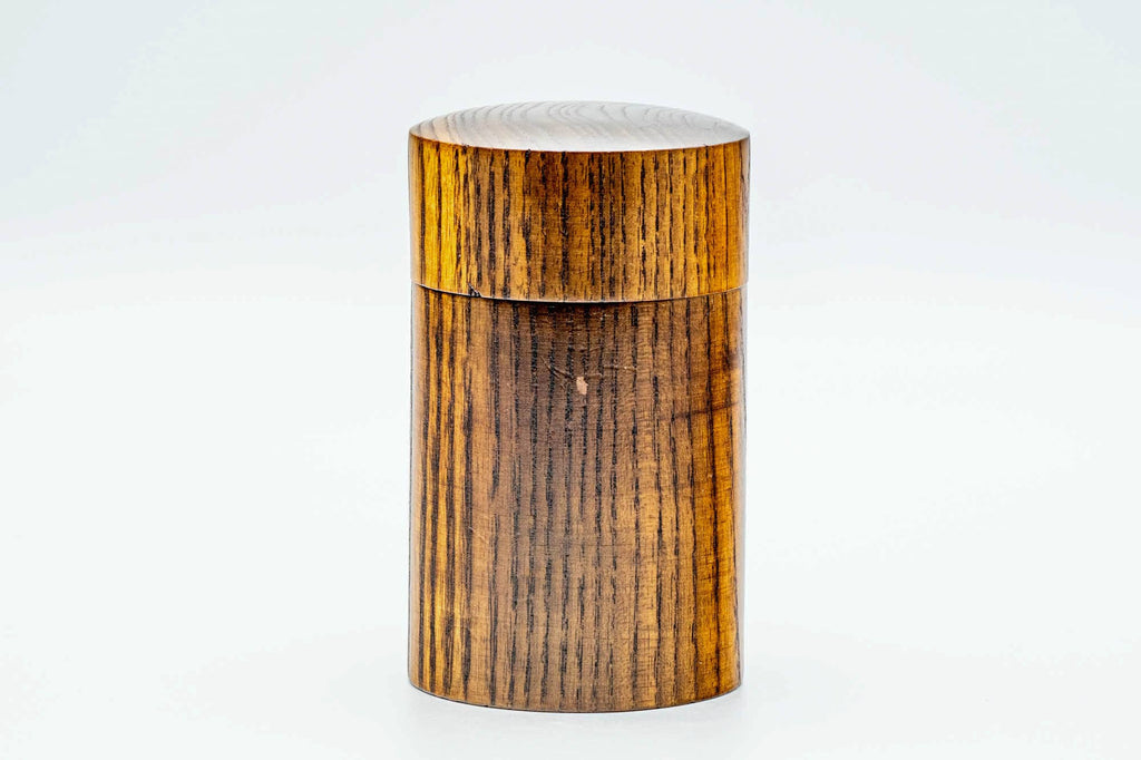 Japanese Chazutsu - Keyaki Zelkova Wooden Tea Canister - 200ml