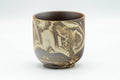 Japanese Teacup - Beige Brown Marbled Yunomi - 110ml