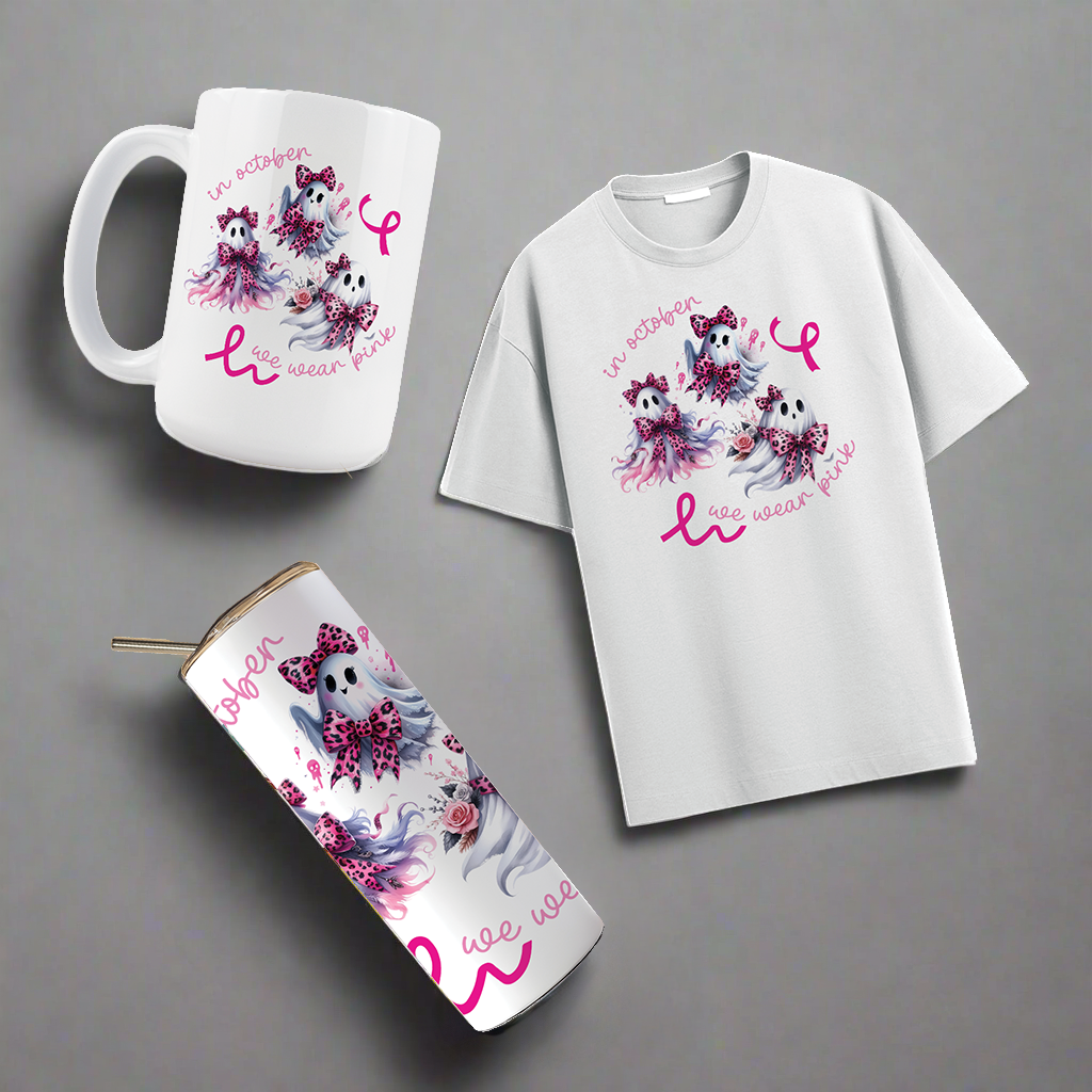 Multi Product Use - Digital Sublimation Designs - Breast Cancer Awareness