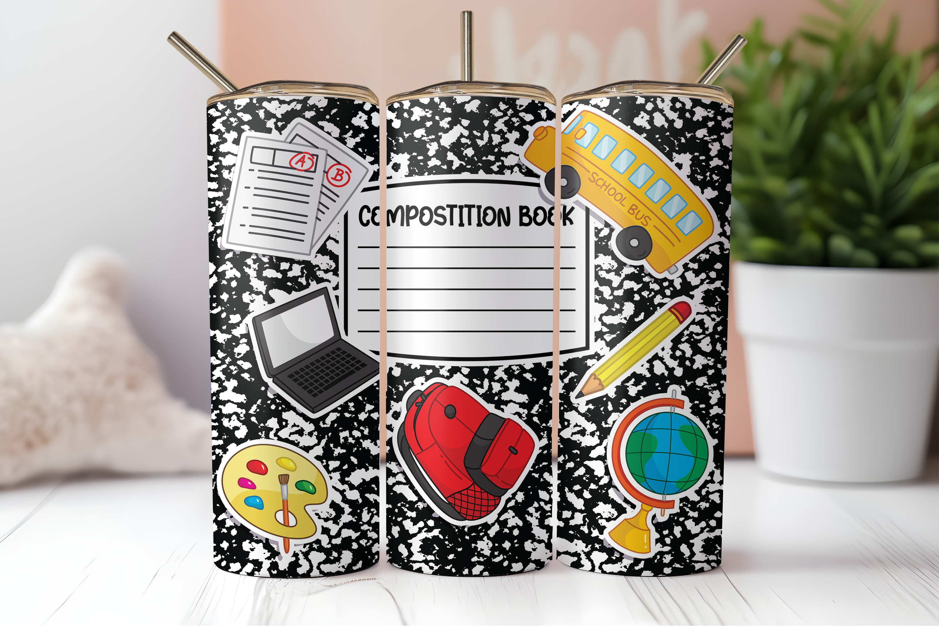 Assorted Ready to Press Sublimation Tumbler Prints (12 Pack) - Back to School Teachers