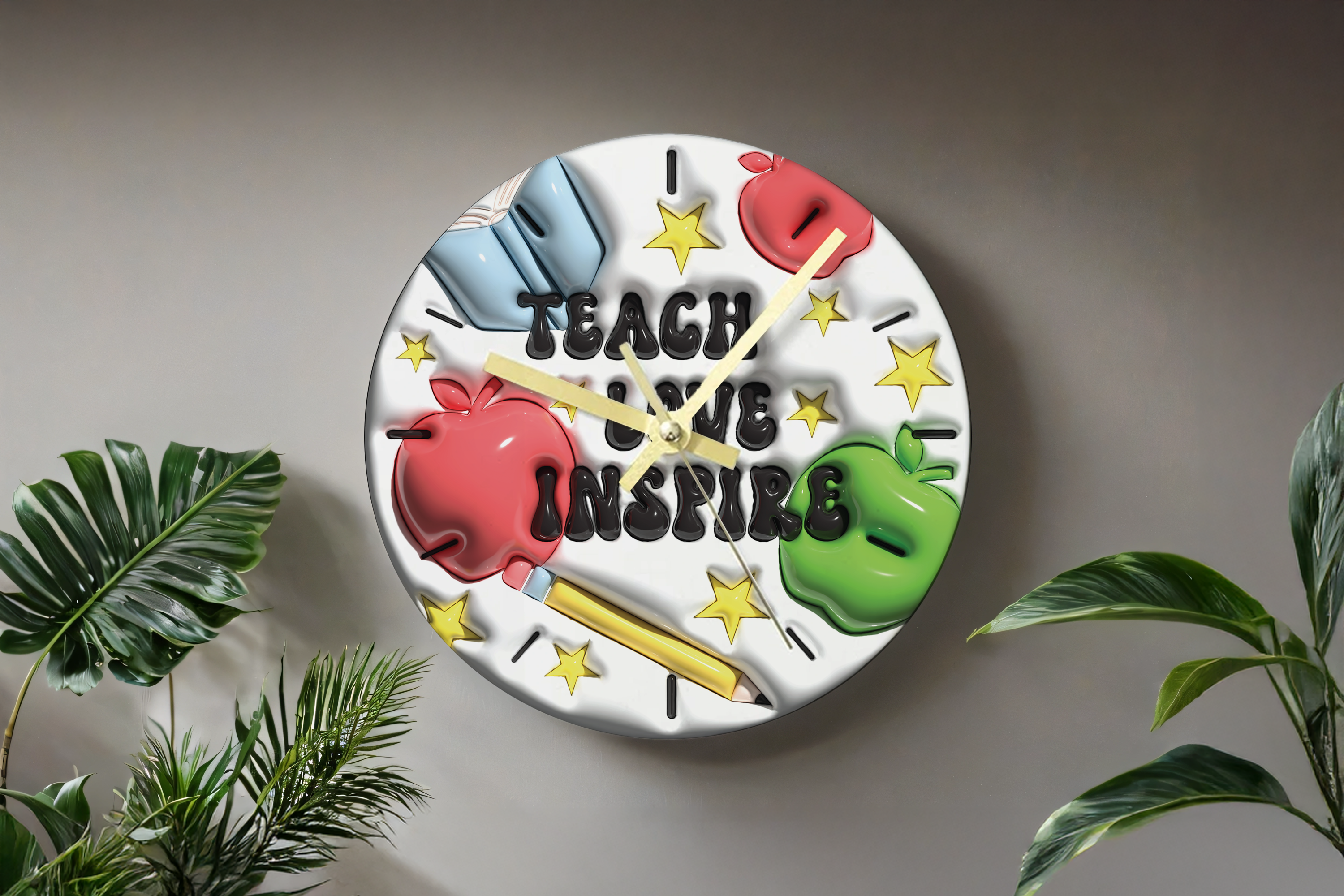 Assorted Ready to Press Sublimation - Classroom Clocks (12 Pack)