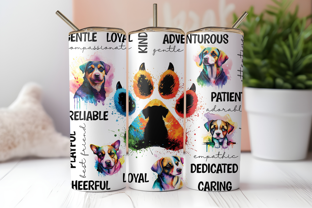 Digital Sublimation Designs - Puppy Pals Tumbler Wraps