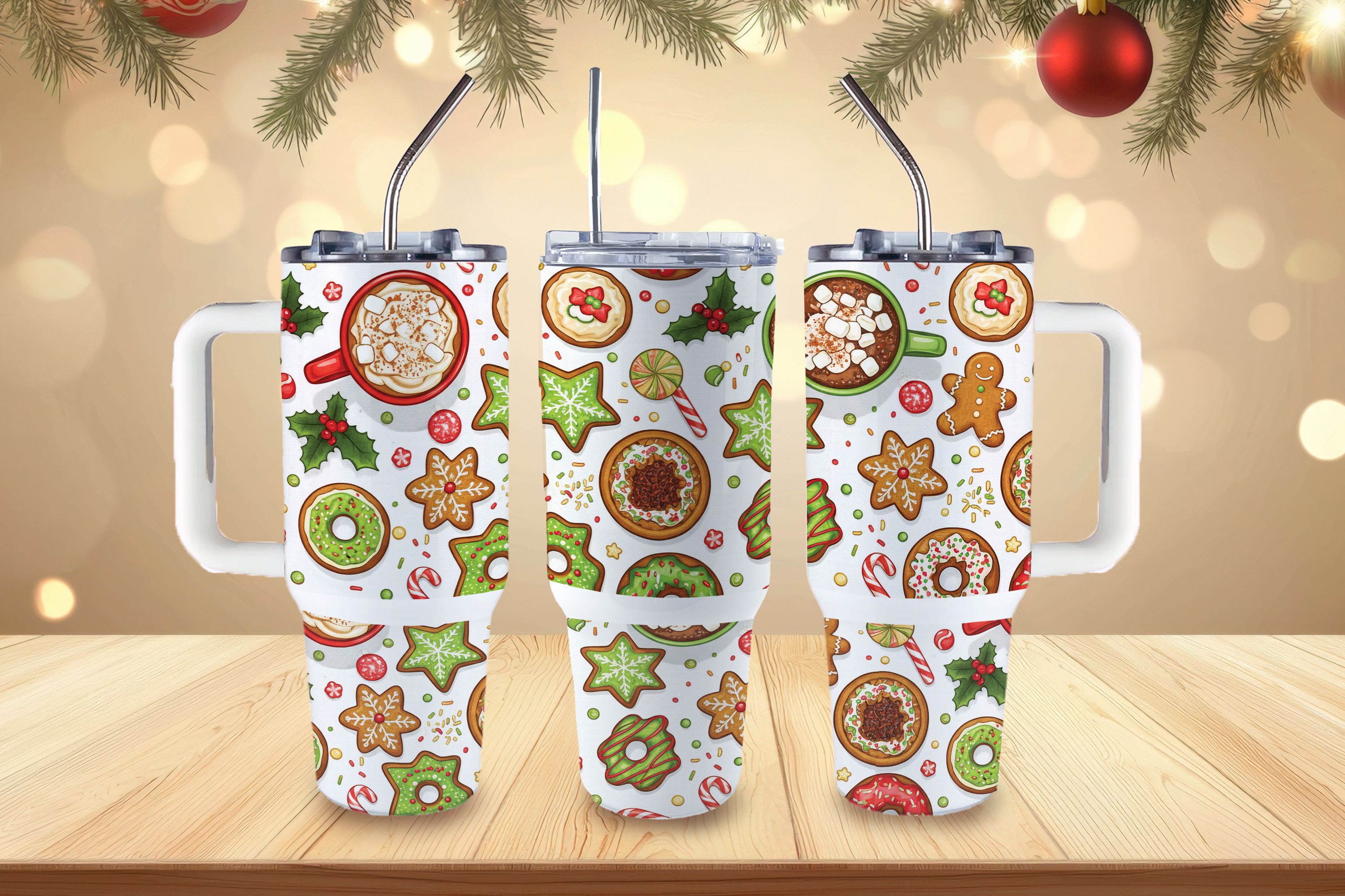 Assorted Ready to Press Sublimation Tumbler Prints (12 Pack) - Holiday 2025
