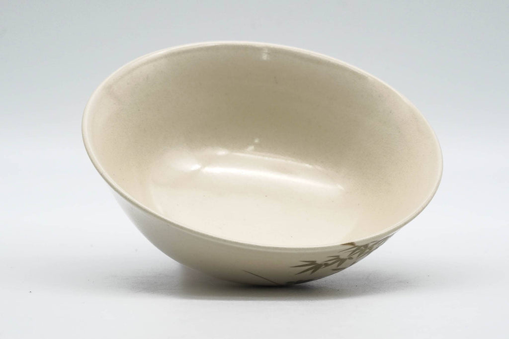 Japanese Matcha Bowl - Bamboo Decorated Kyo-yaki Summer Chawan - 150ml