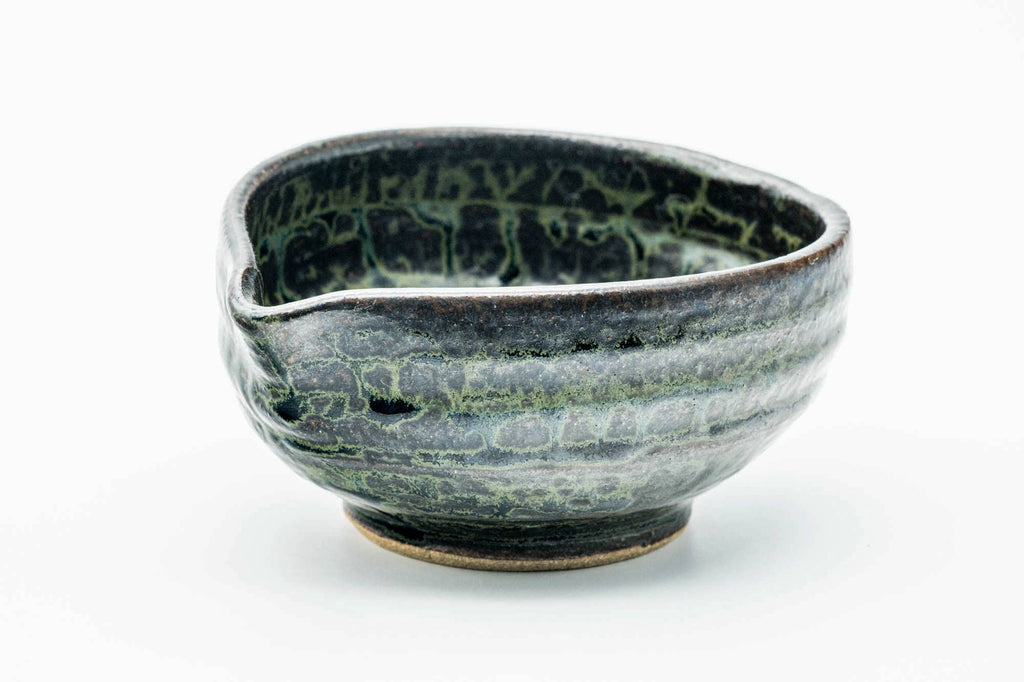 Japanese Katakuchi - Metallic Green Glazed Water Cooler - 200ml