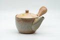 Japanese Kyusu - Beige Weathered Hagi-yaki Do-ake Teapot - 240ml