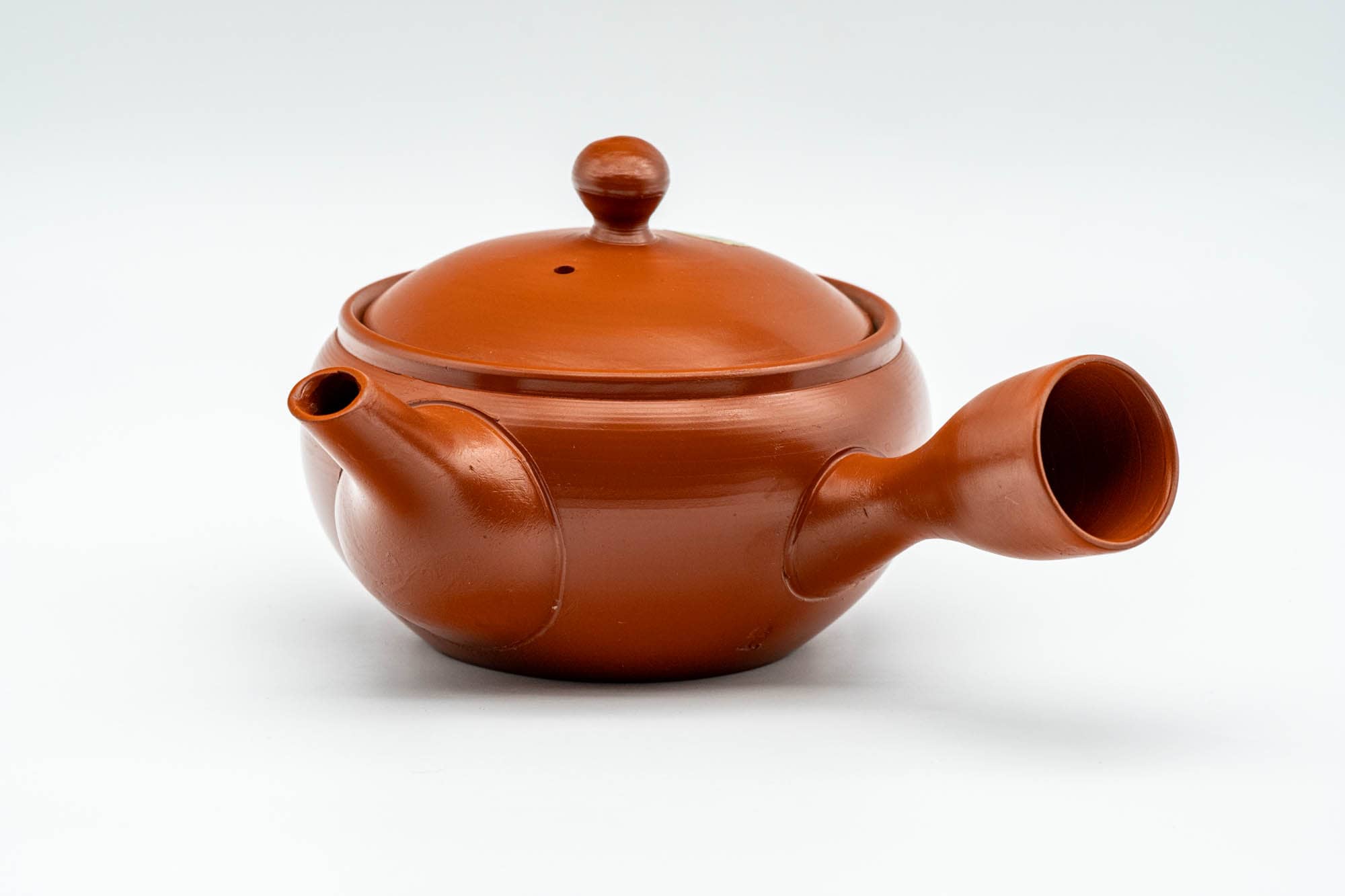 Japanese Kyusu - Classic Red Shudei Tokoname-yaki Mesh Teapot - 230ml