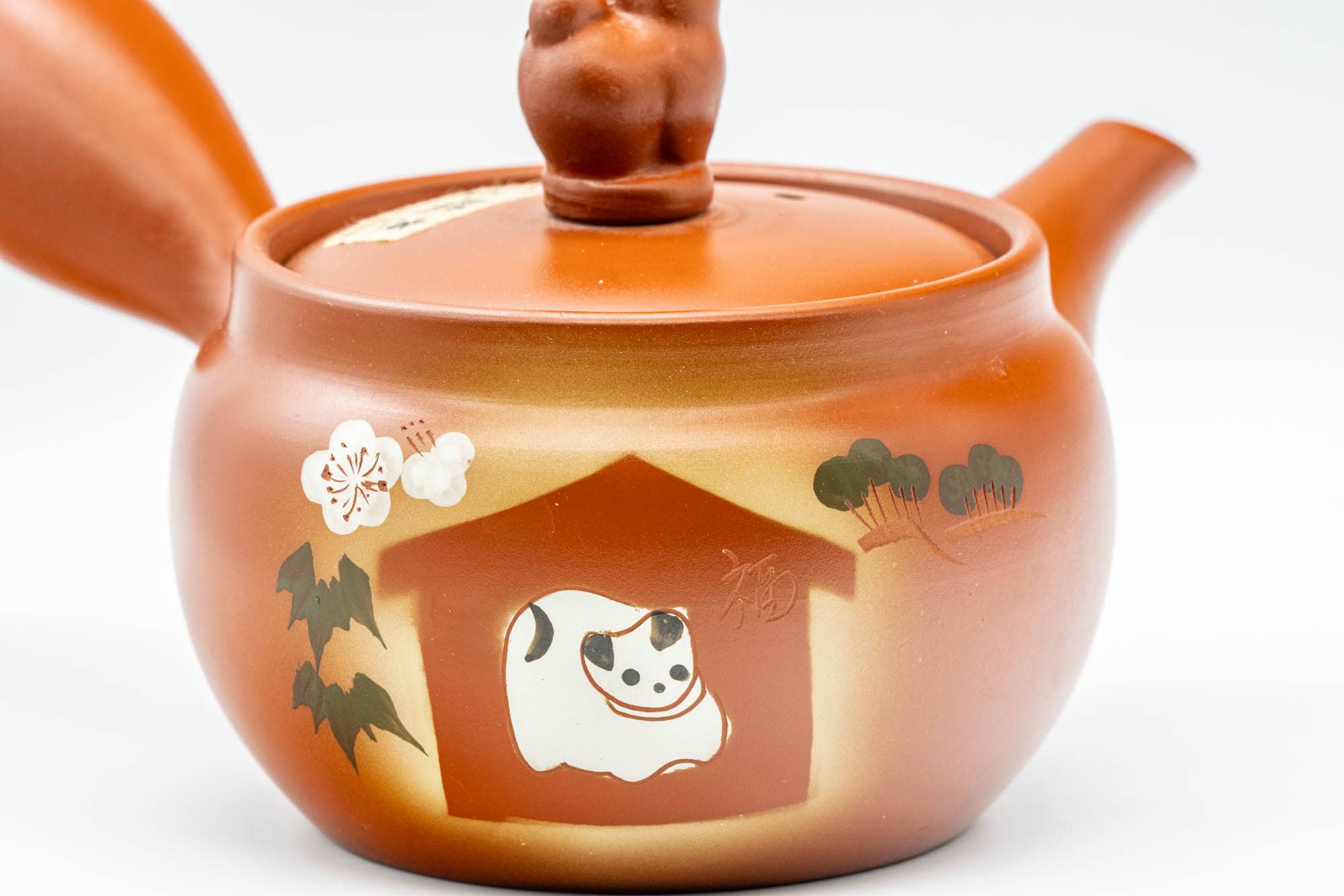 Japanese Kyusu - House Cat Tokoname-yaki Teapot - 330ml