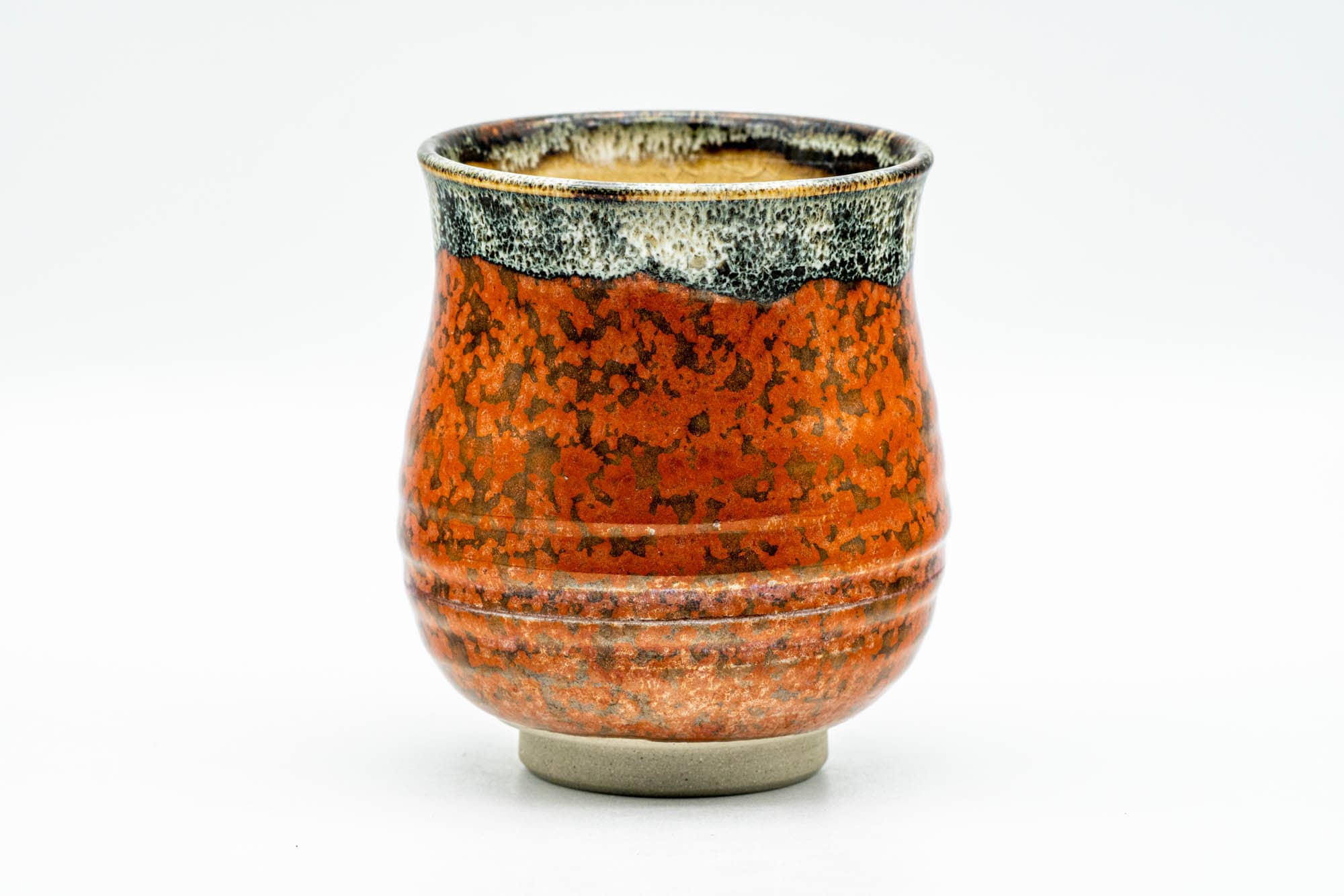 Japanese Teacup - Red Speckled Hare's Fur Glazed Yunomi - 160ml