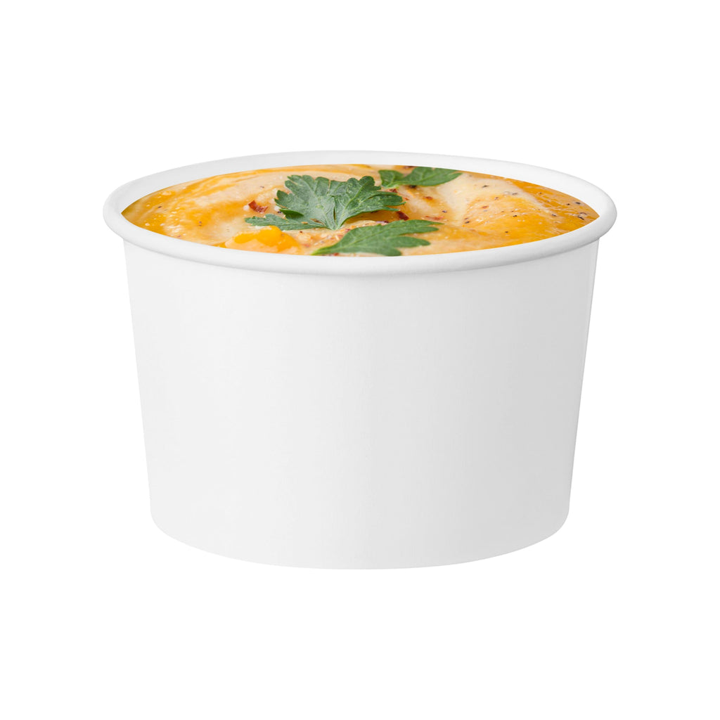 12 oz Squat Paper Soup Cups