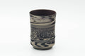 Japanese Teacup - Grey White Nerikomi Tochiri Tokoname Yunomi - 190ml
