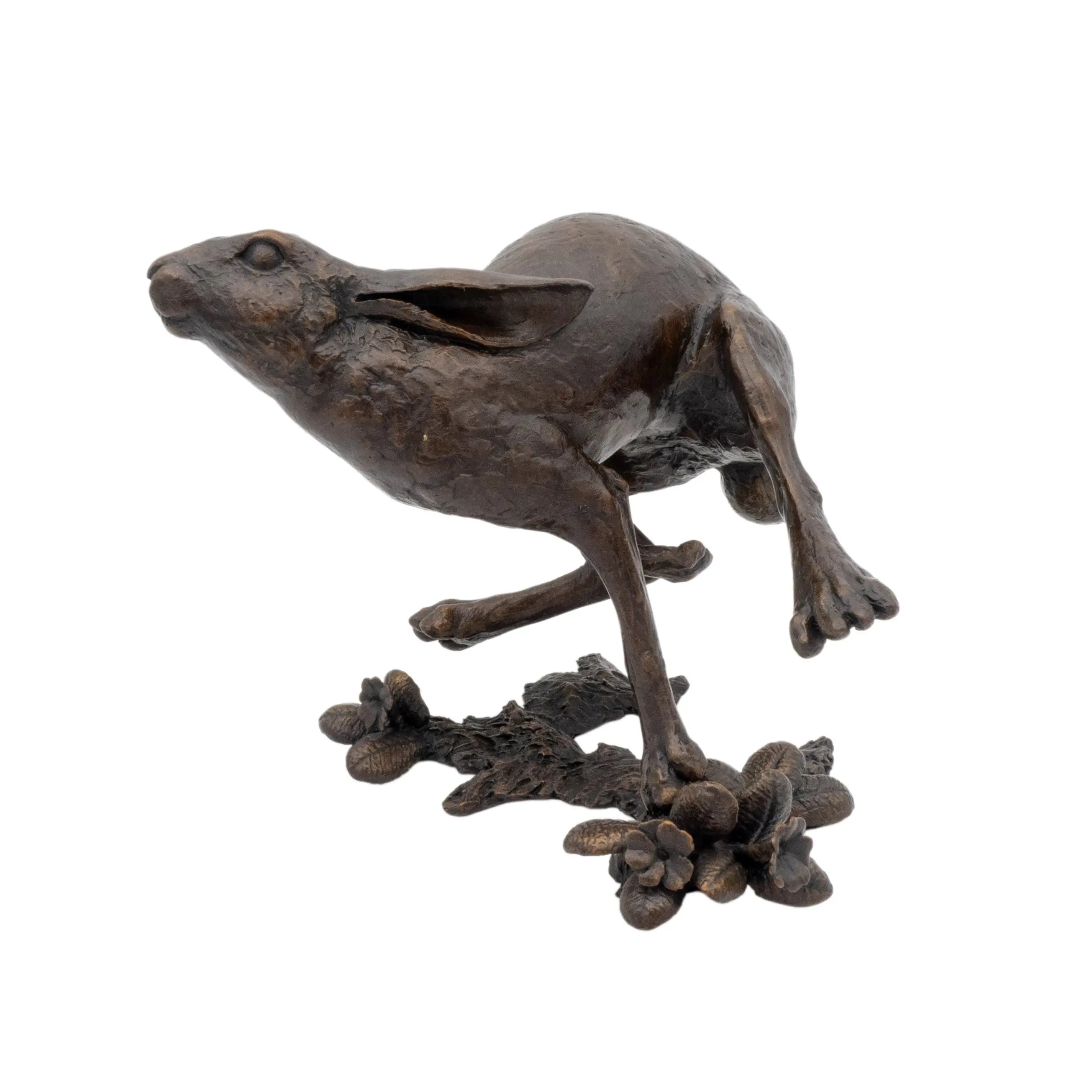 Richard Cooper Bronze Full Tilt Hare Running Figurine