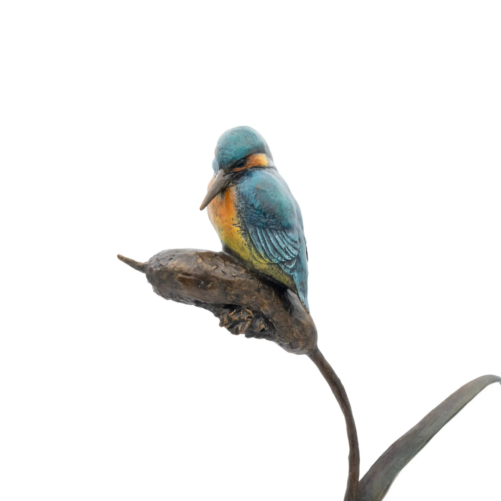 Richard Cooper Bronze Hand Painted Kingfisher Figurine