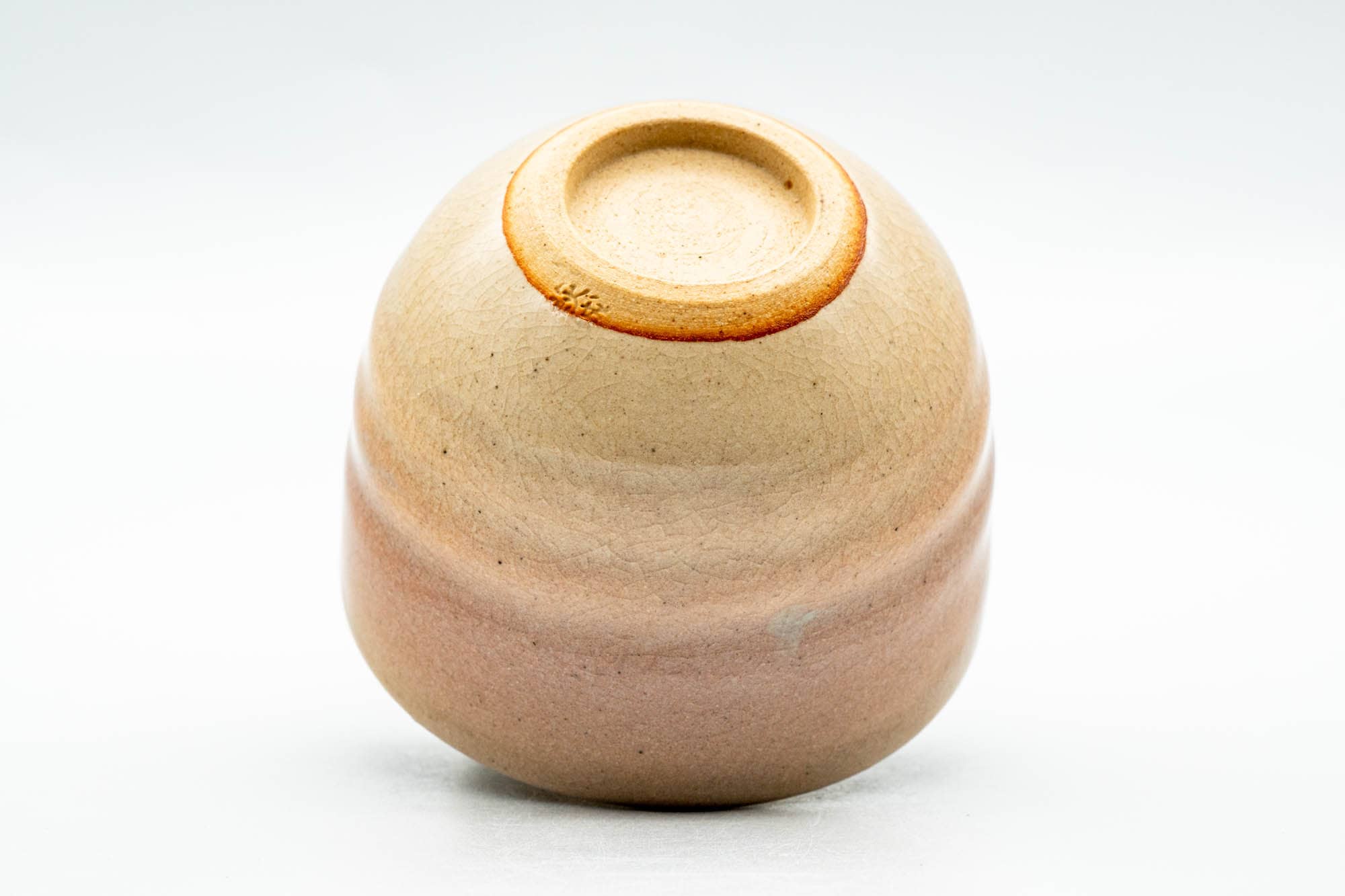Japanese Teacup - Pink Spiraling Hagi-yaki Yunomi - 120ml