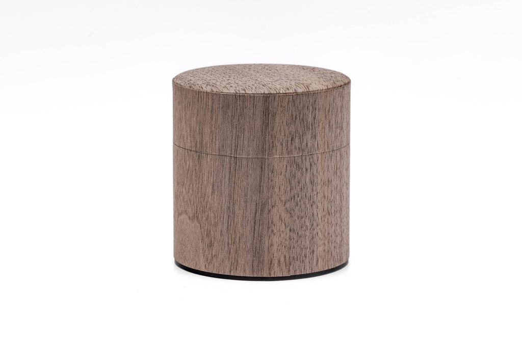 Walnut Wood Veneer Tea Canister - 100g
