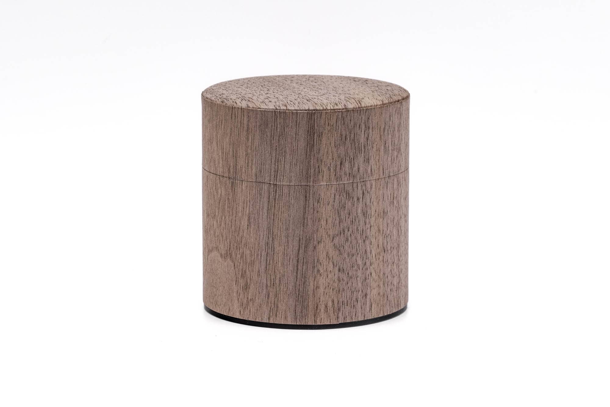 Walnut Wood Veneer Tea Canister - 100g