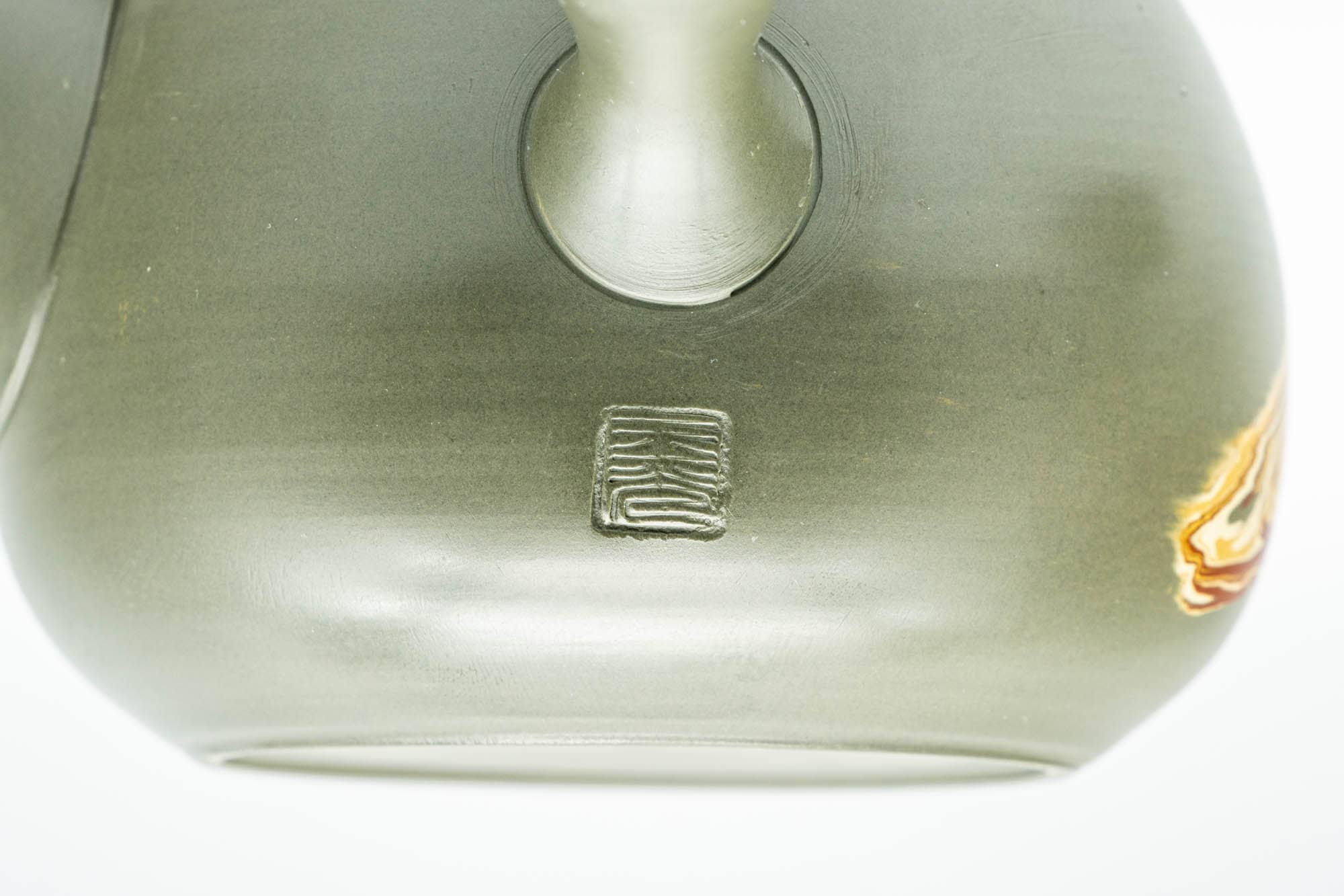 Japanese Kyusu - Gyokko Kiln 玉光 - Green Ryokudei Nerikomi Tokoname-yaki Debeso Teapot - 200ml