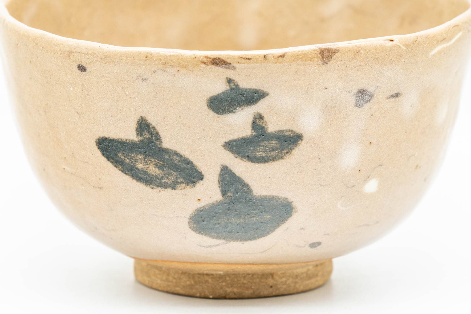 Japanese Matcha Bowl - Abstract Milky Brown Wabi-Sabi Chawan - 200ml