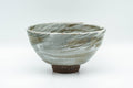 Japanese Matcha Bowl - Grey Hakeme Brush Glazed Ido-gata Chawan - 300ml