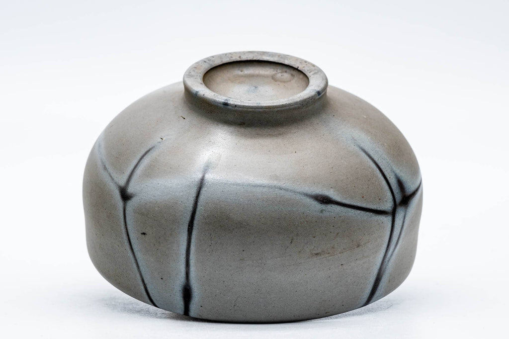 Japanese Matcha Bowl - Grey Hidasuki Bizen-yaki Chawan 木村興楽園 - Kimura Tourakuen - 150ml